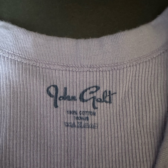 John Galt Ribbed Tank Crop Top - Picture 2 of 3